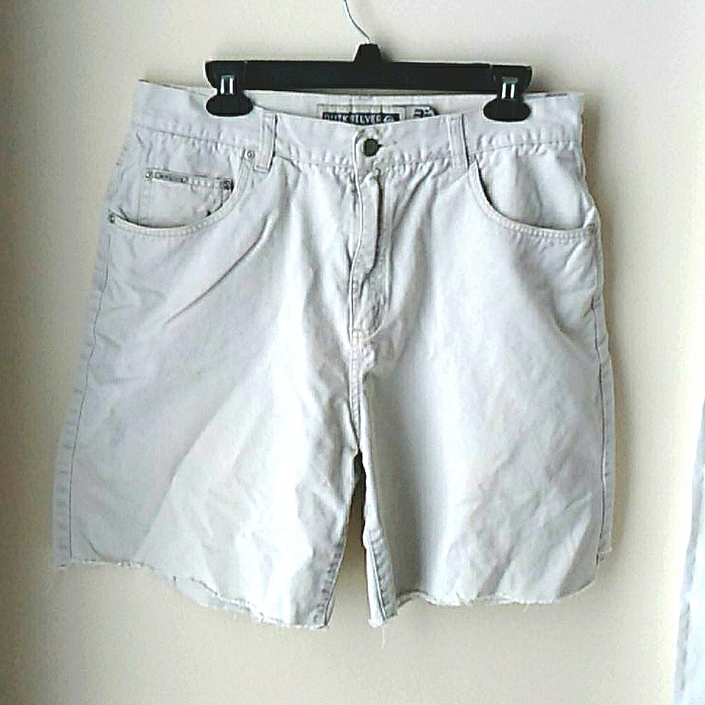 Men's Quicksilver cut off Jean shorts
